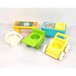 Lot Of 5 Vintage Little People Furniture